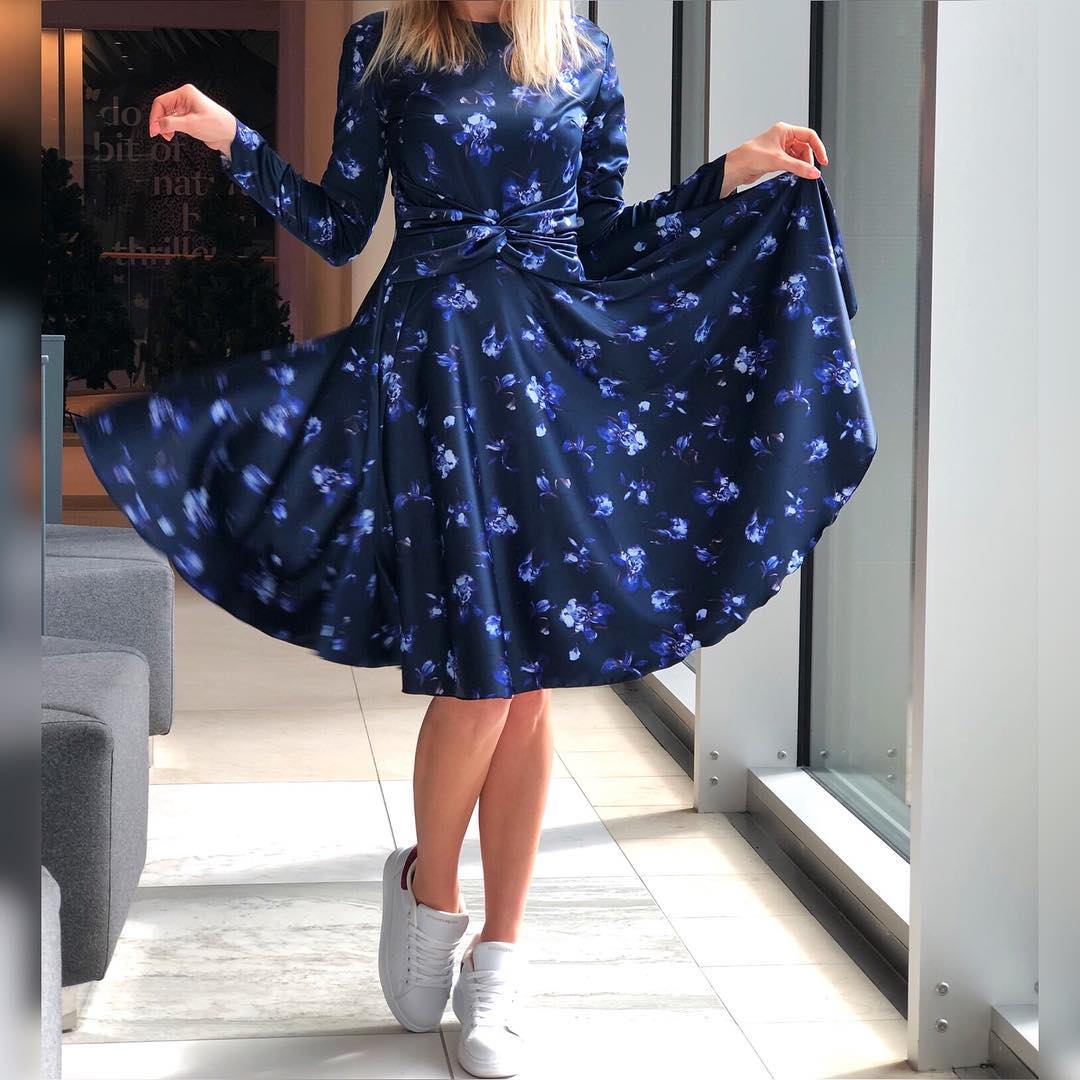 Blue flower dress