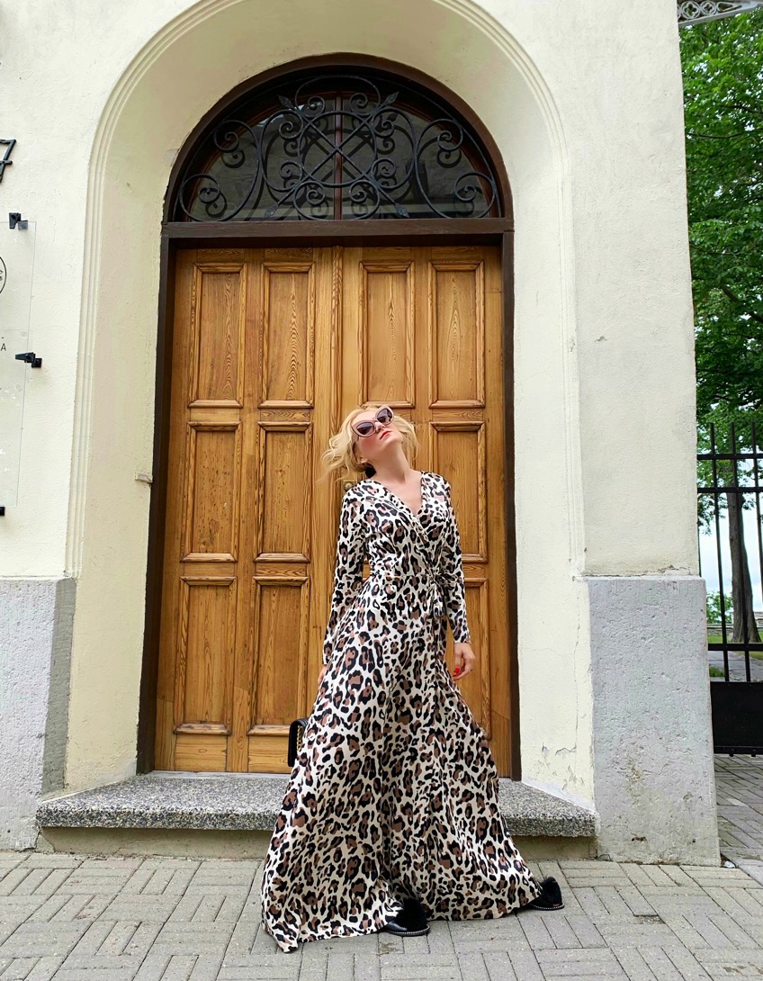 Leopard print dress