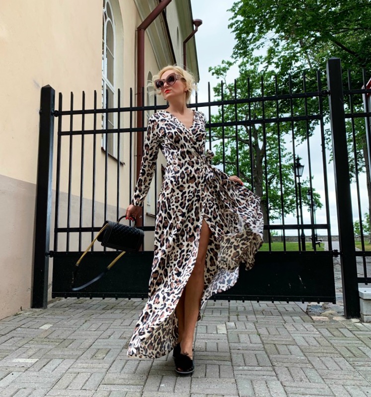 Leopard print dress