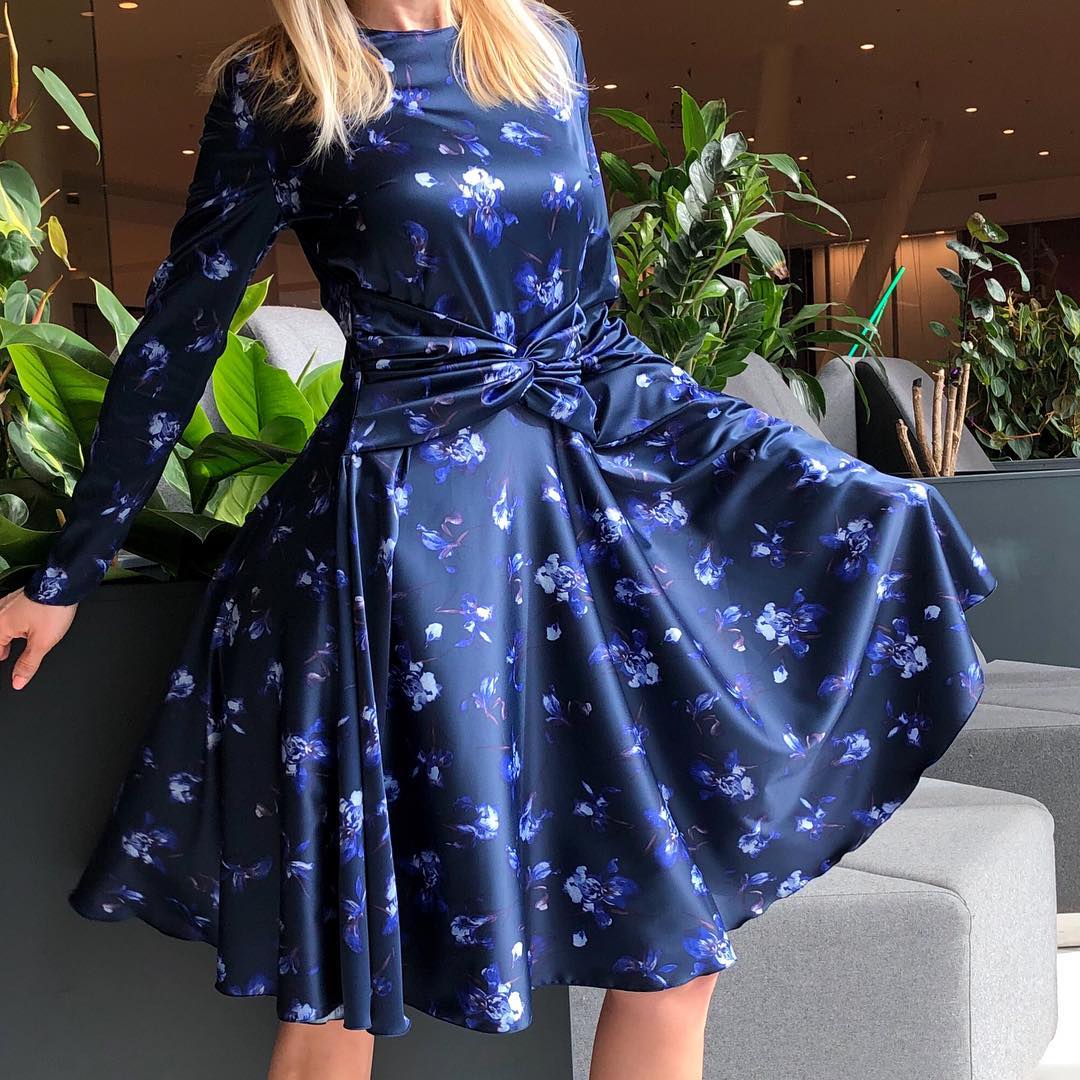 Blue flower dress