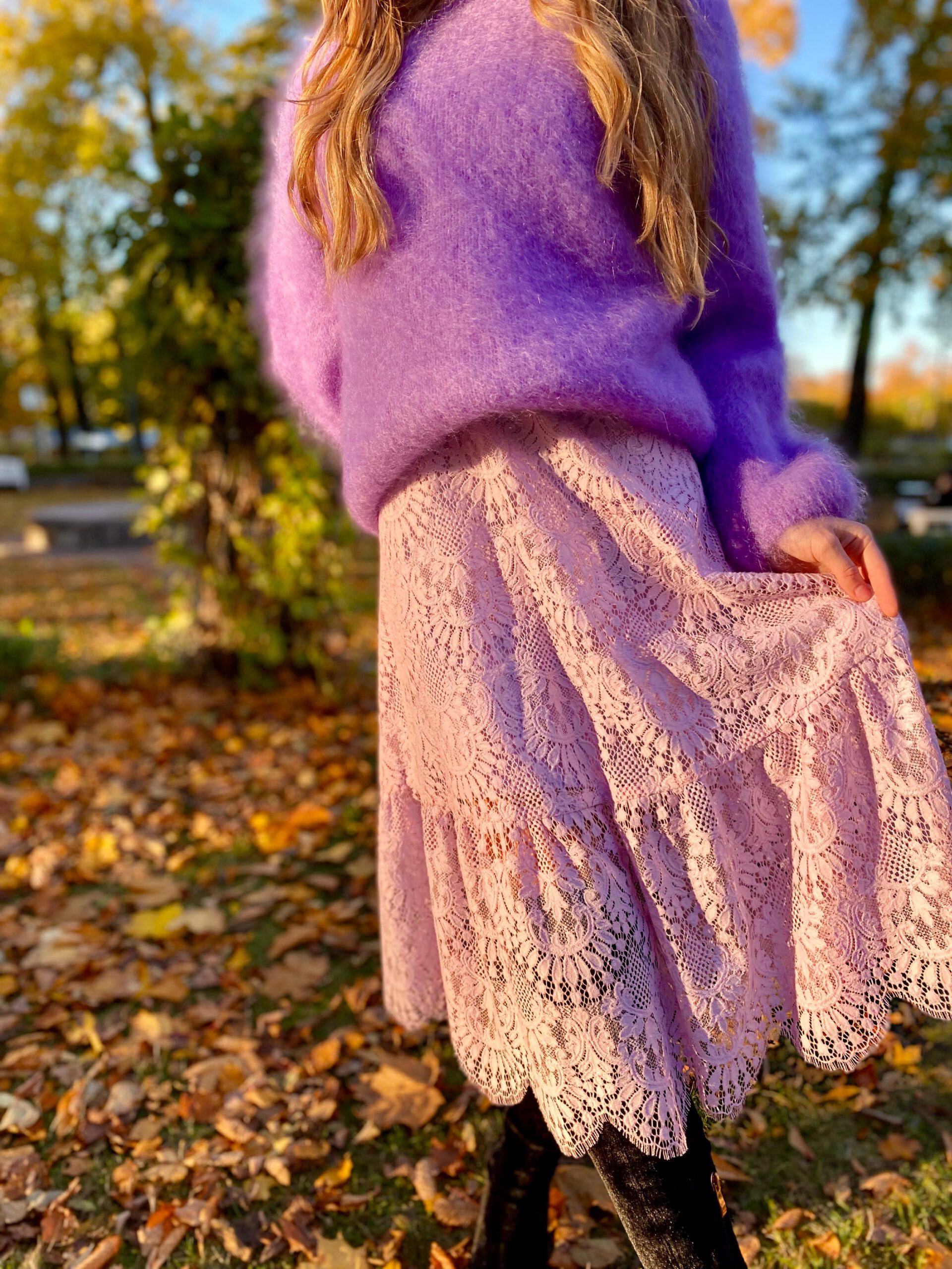 Mohair lavender sweater