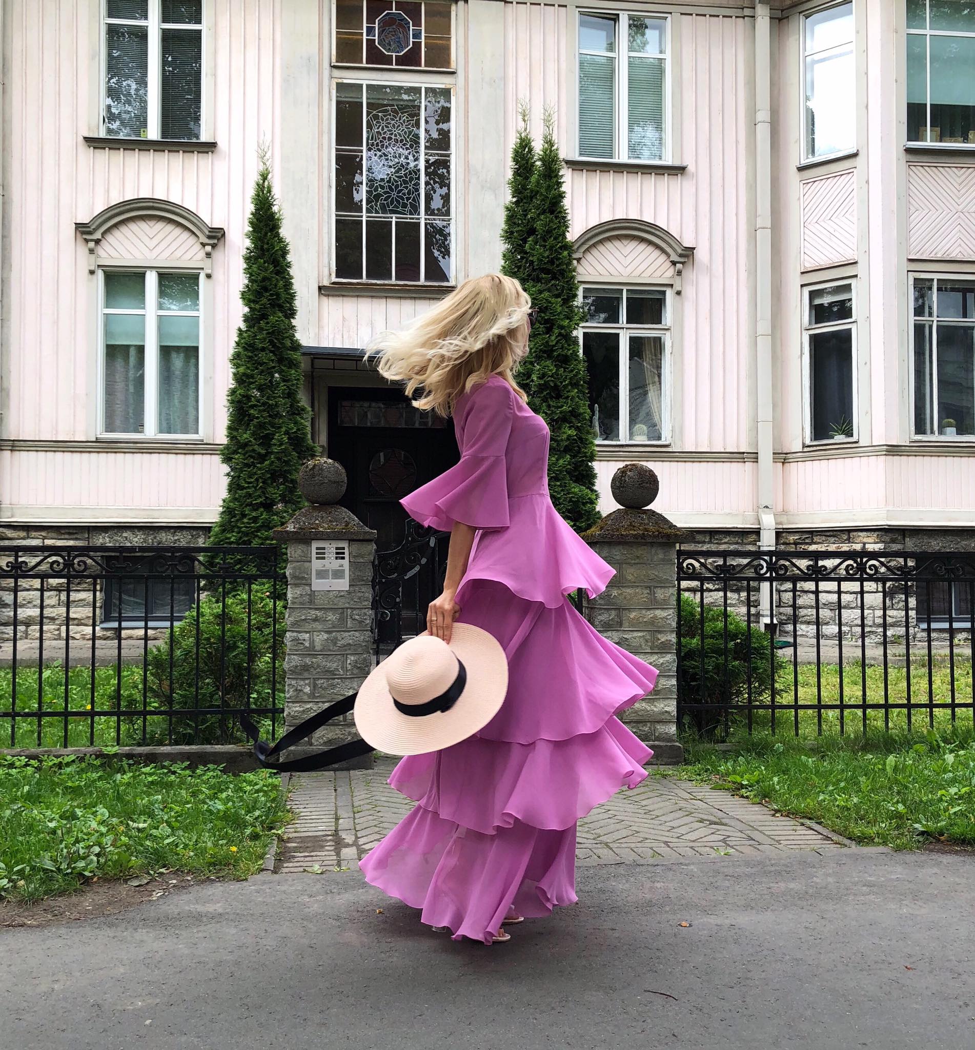 Lavender long dress
