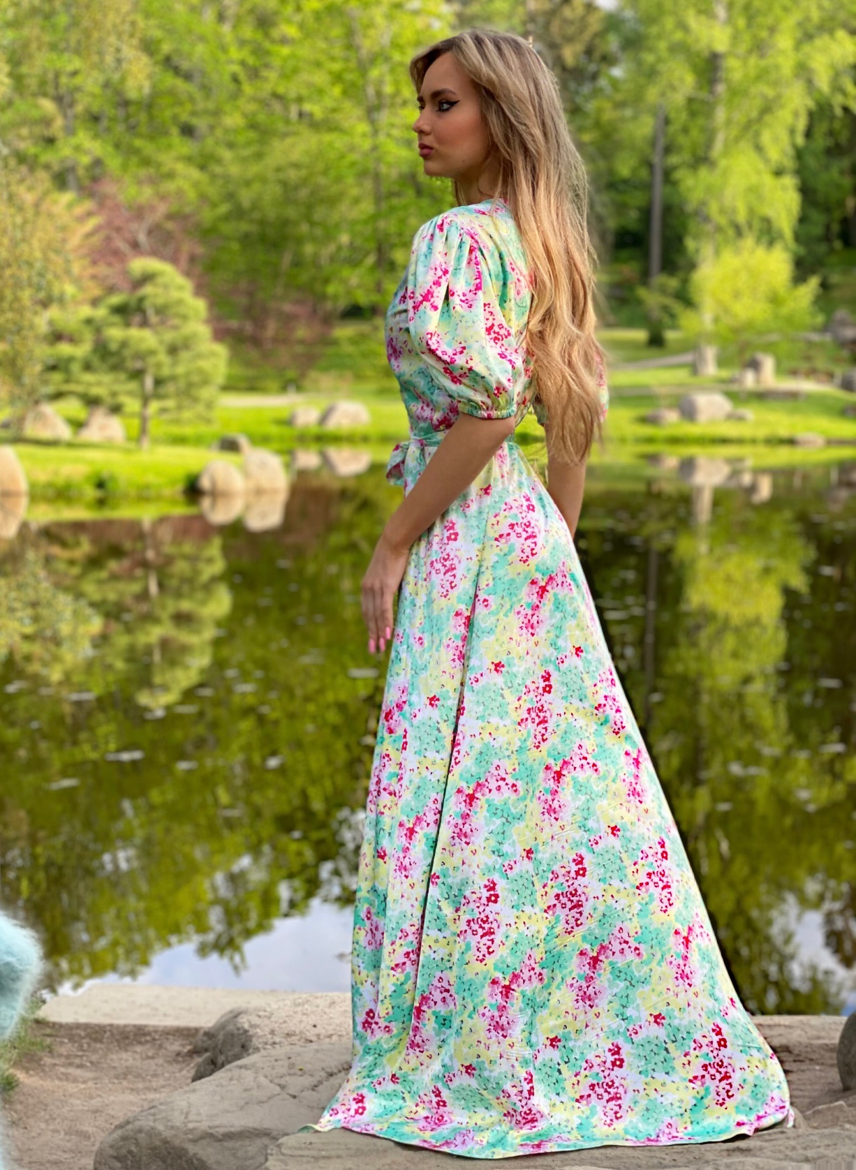 Tender Summer Silk long dress