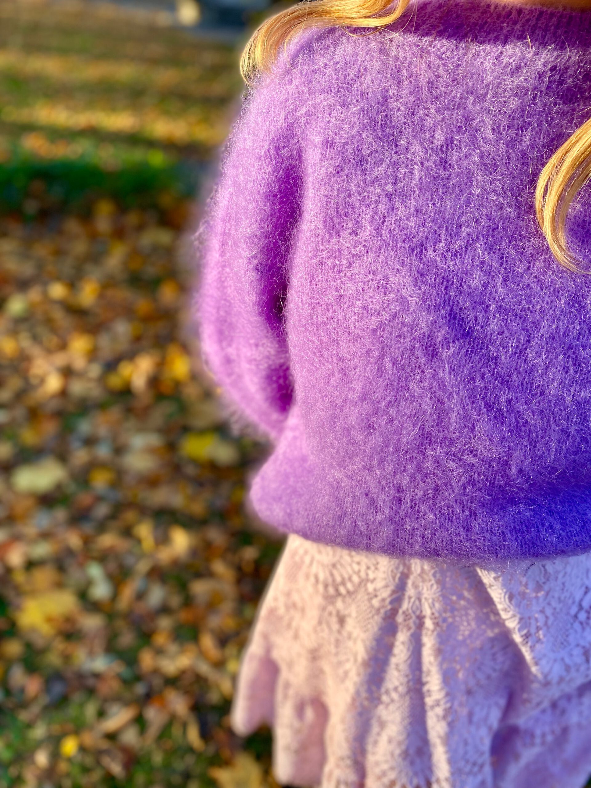 Mohair lavender sweater