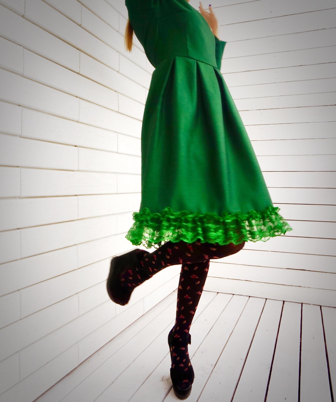 Green dress