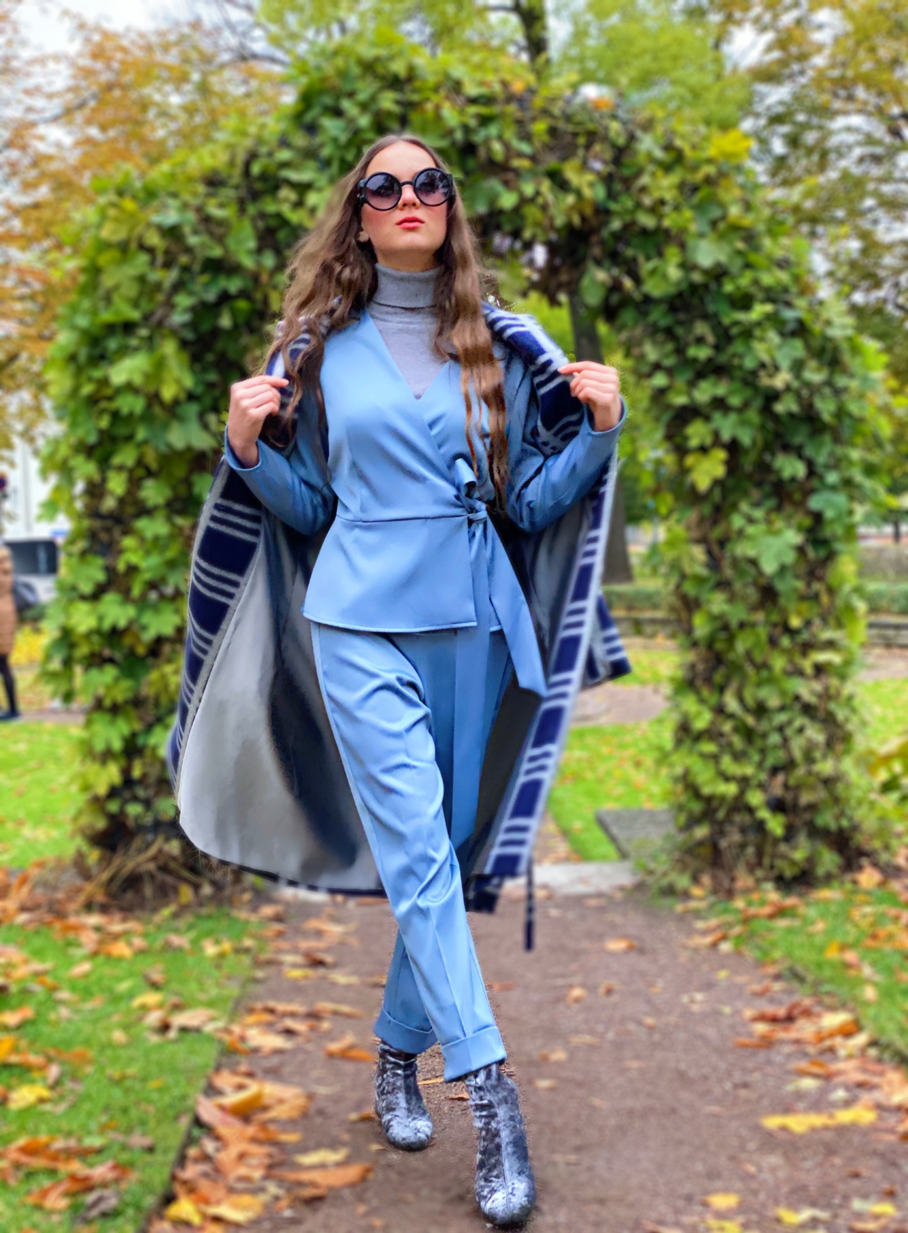 Sky blue costume