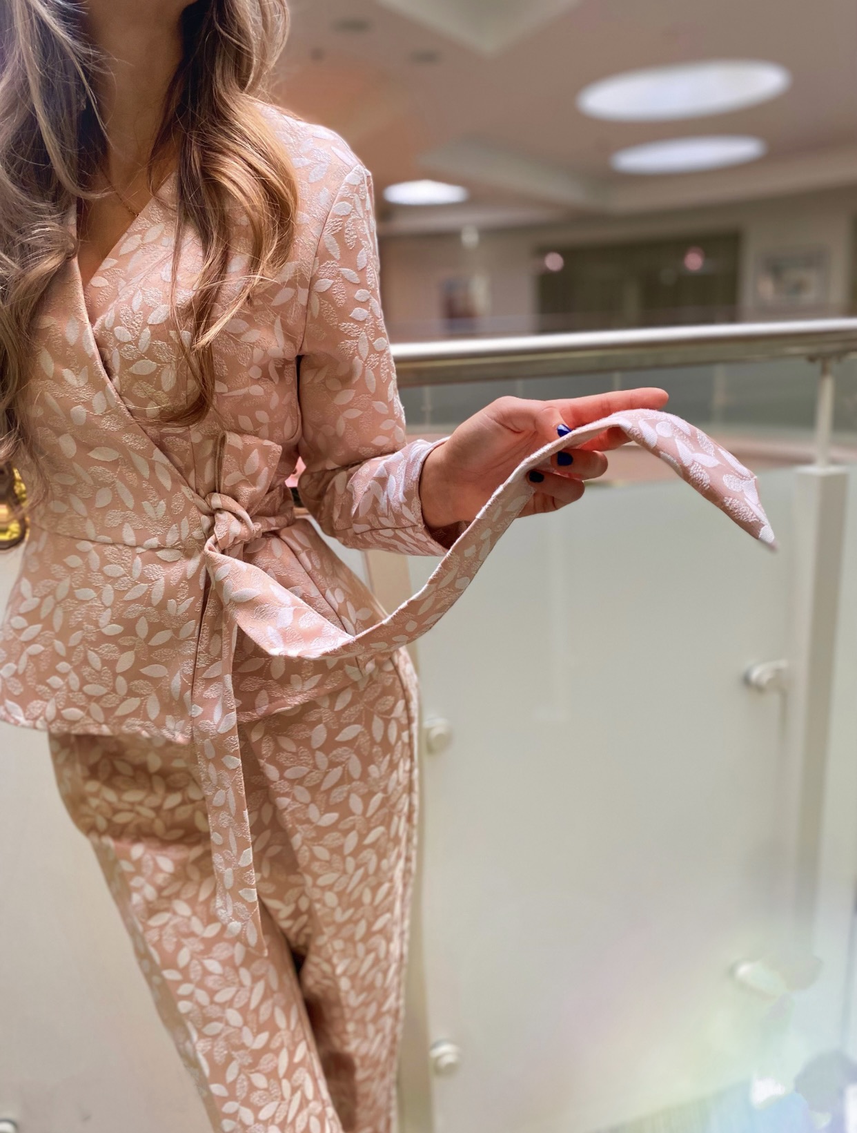 Blush rose leaves costume