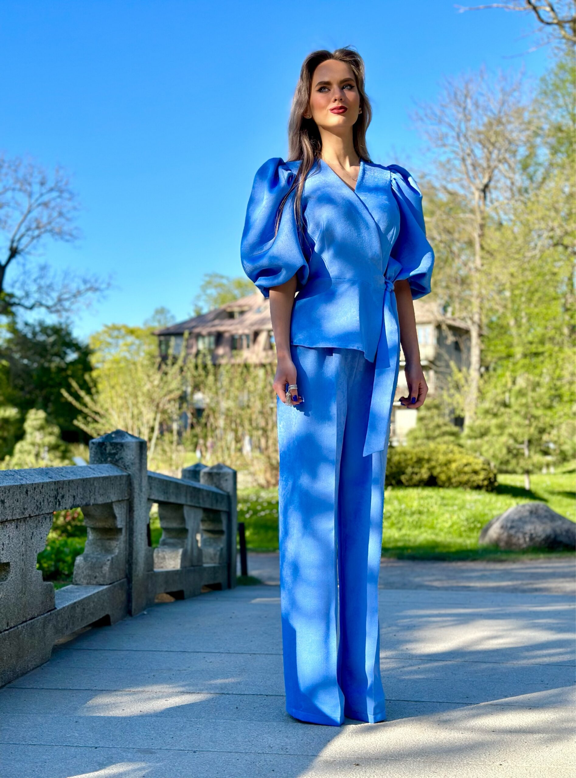 SKY BLUE COLOR LIGHT VELVET COSTUME