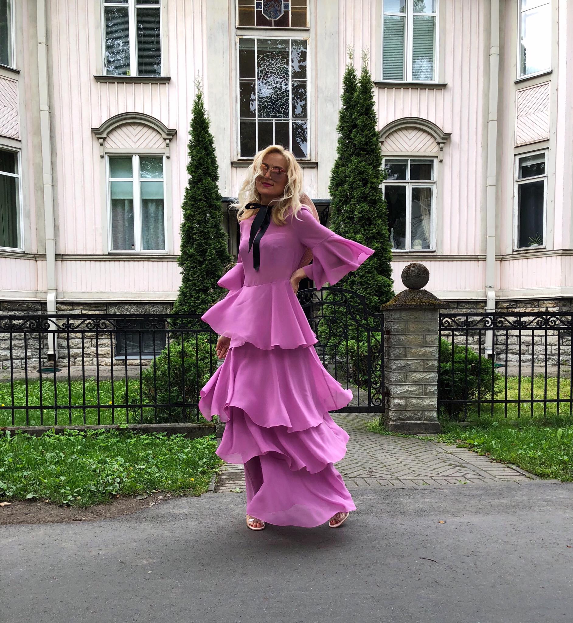 Lavender long dress