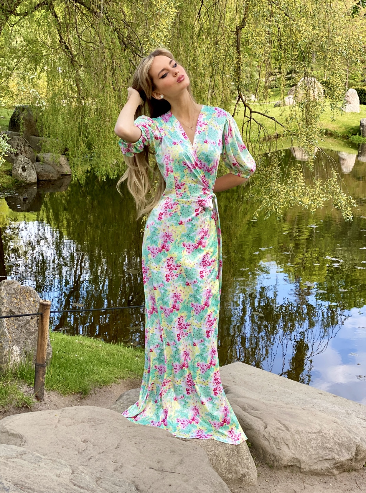 Tender Summer Silk long dress