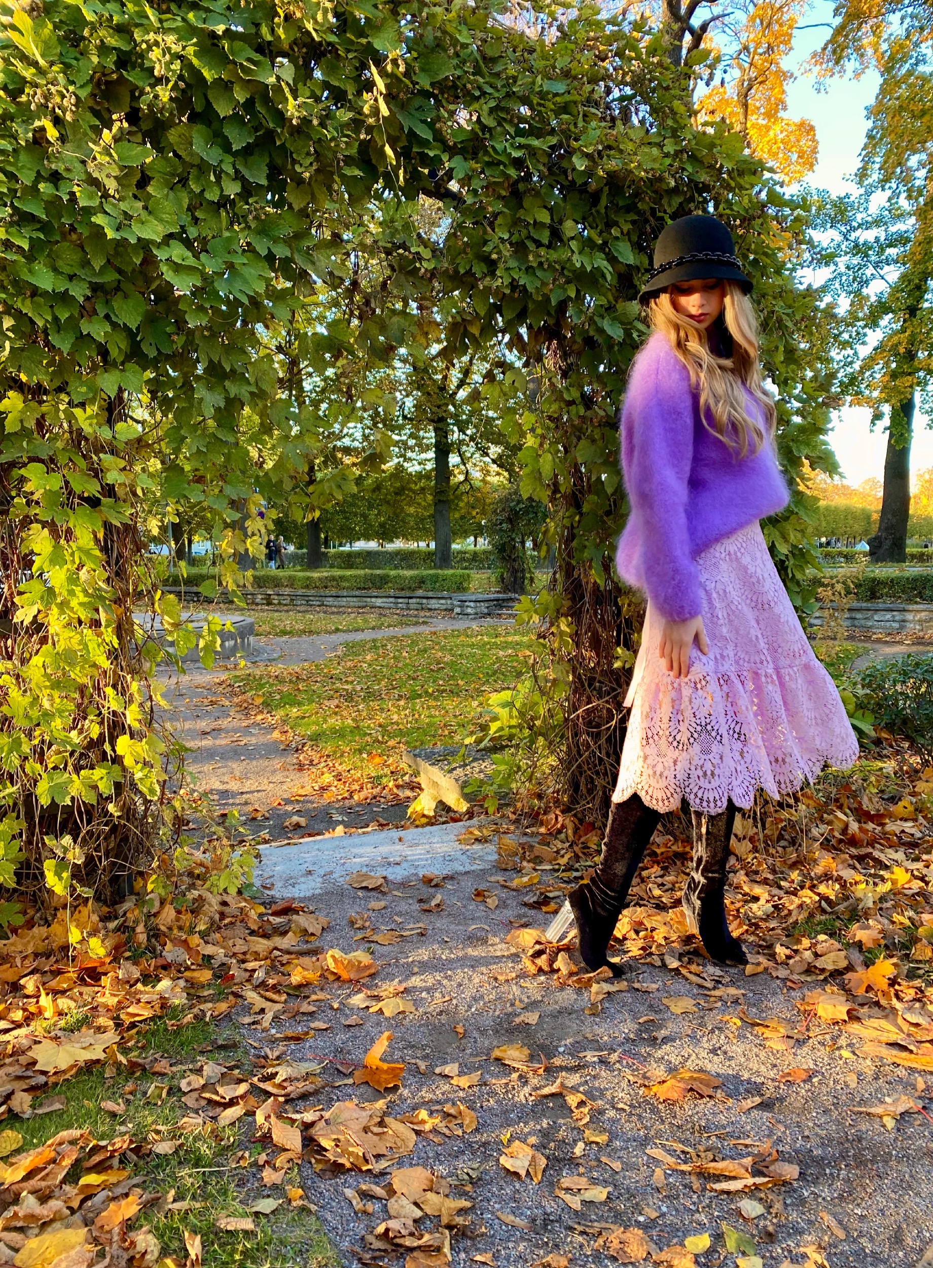 Mohair lavender sweater