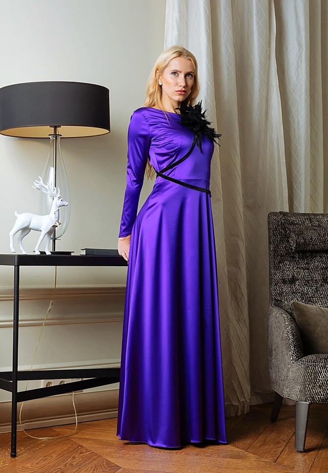 Purple Long dress