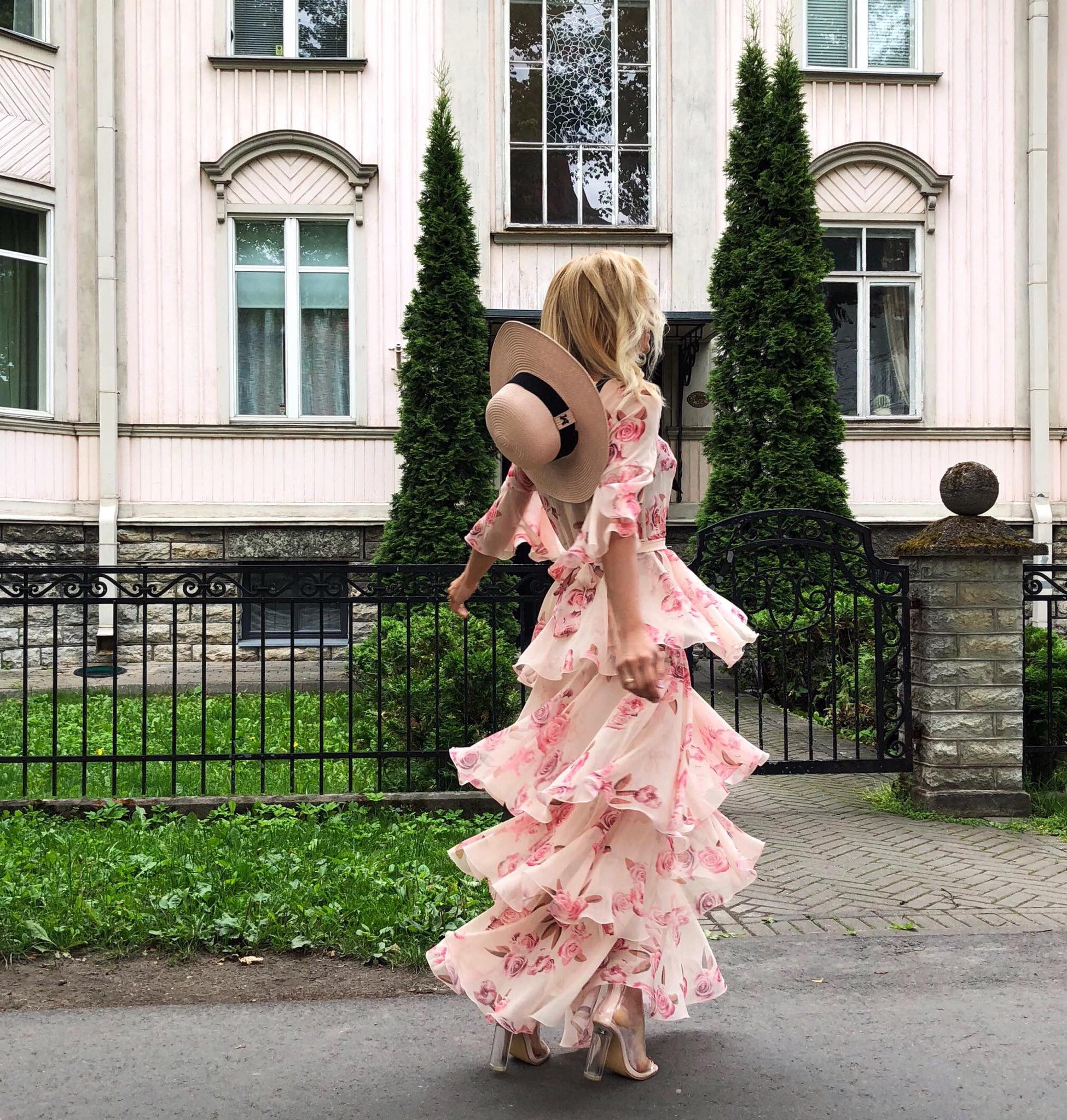Soft roses dress