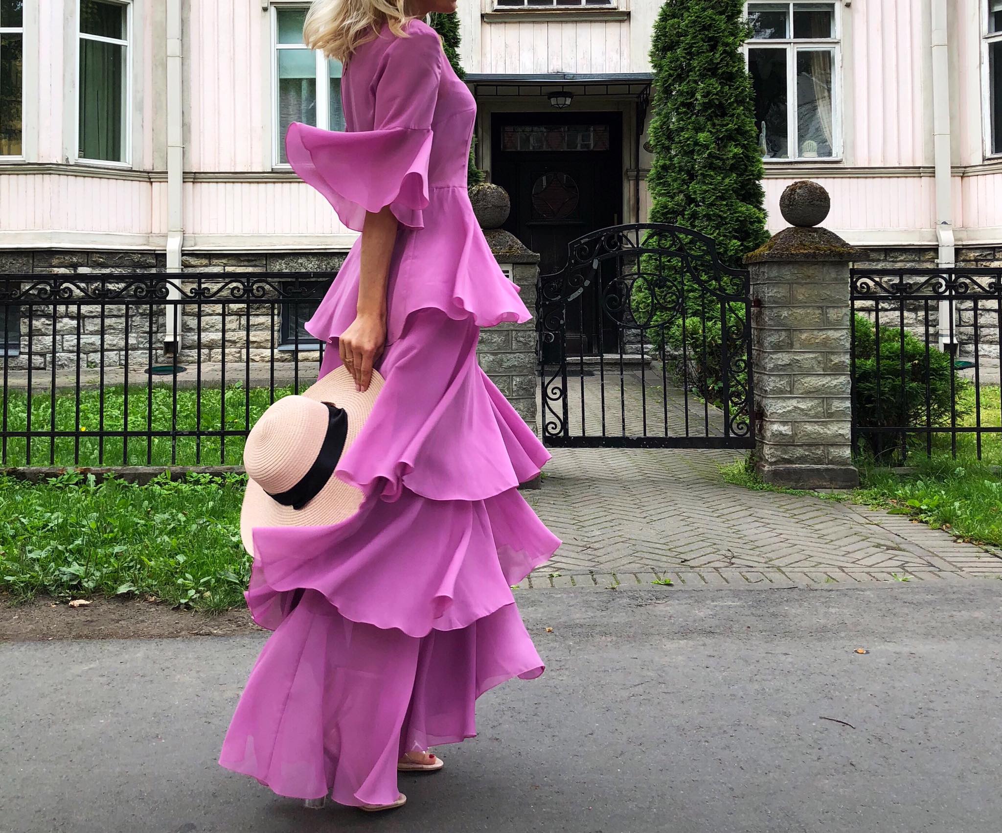 Lavender long dress