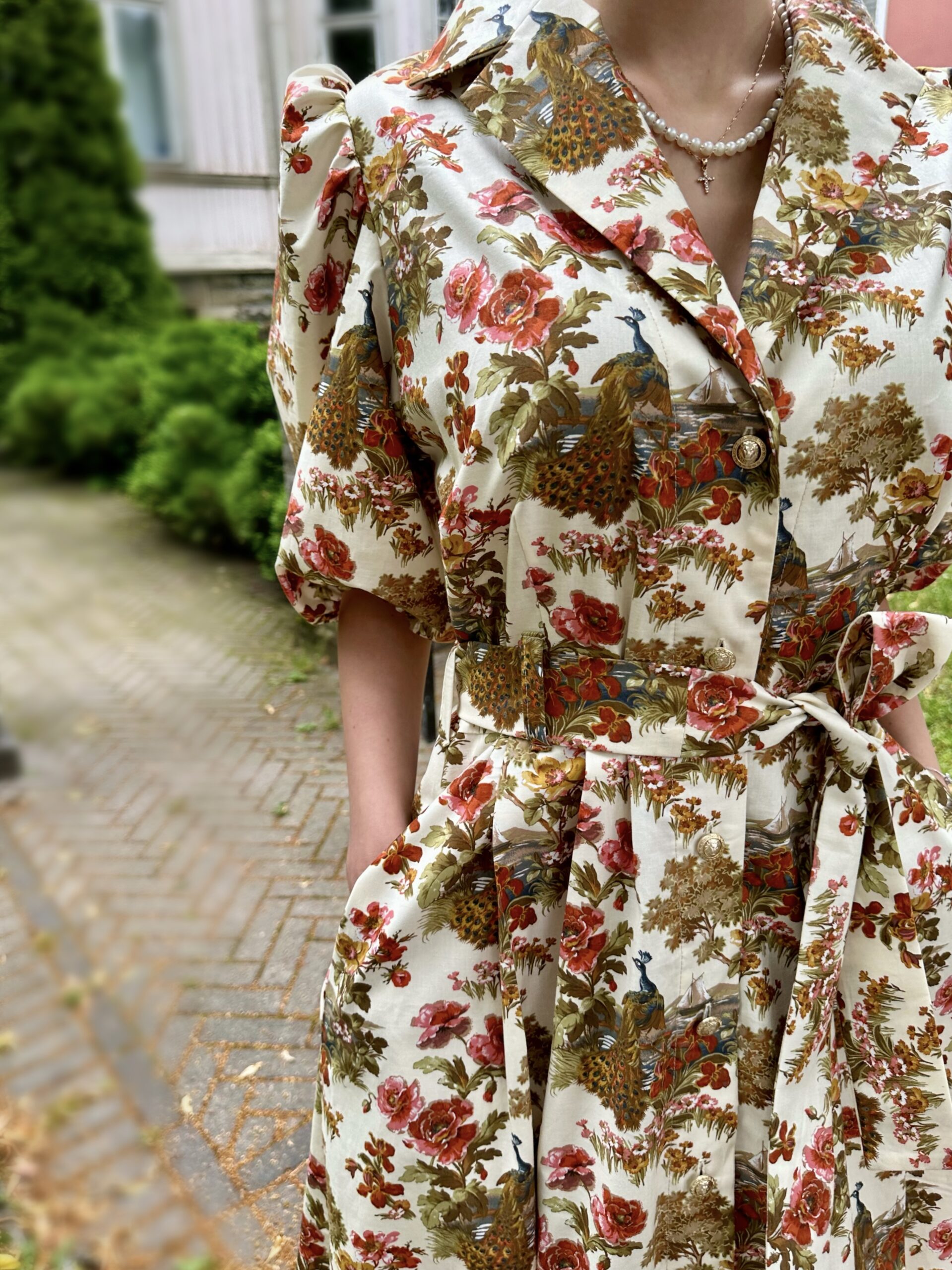 Peacocks & Roses Dress