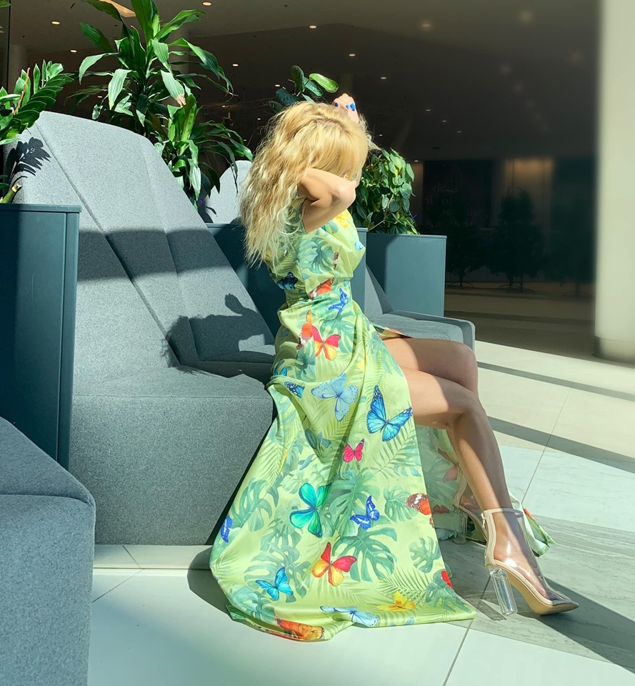 Butterfly garden dress