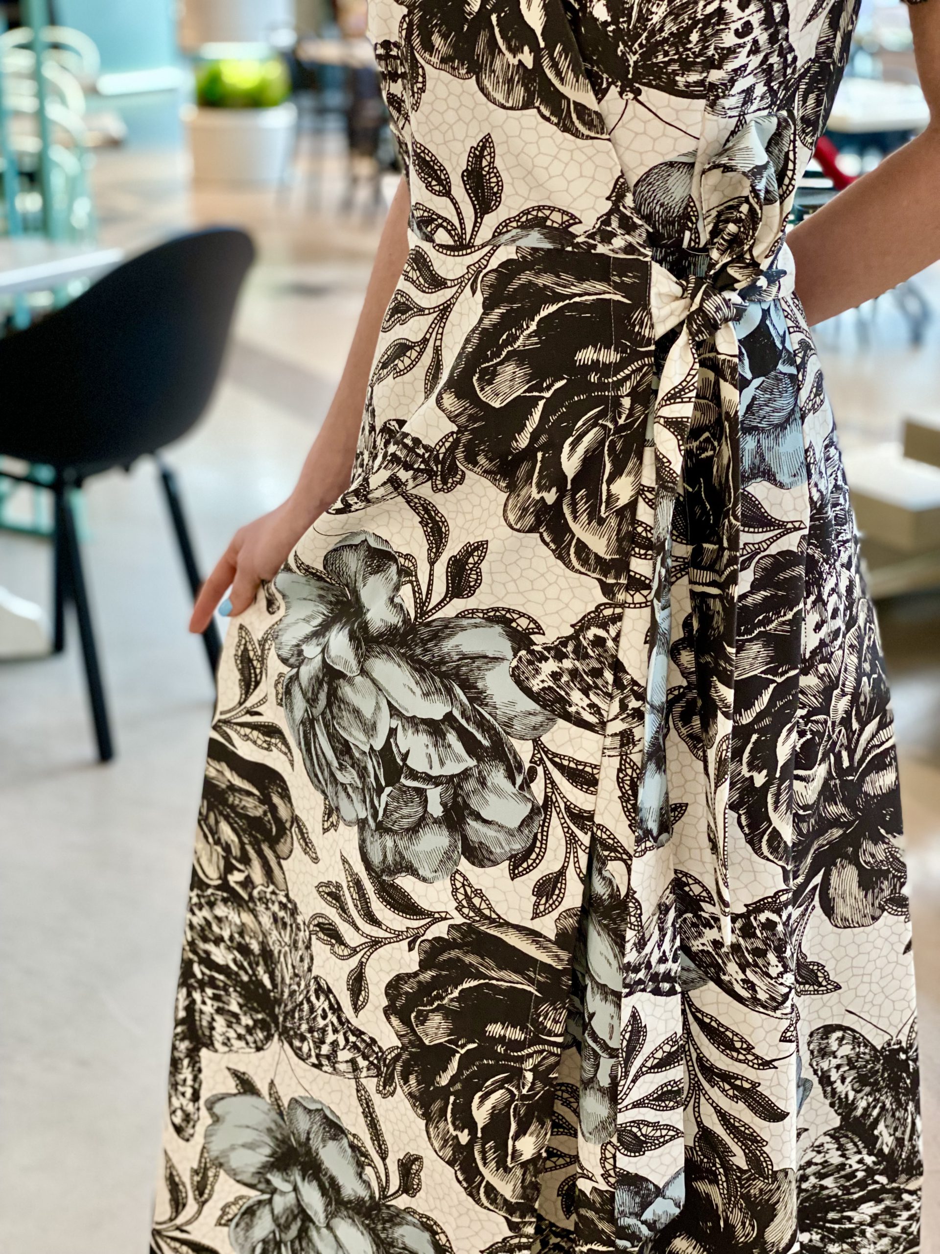 Blue pions dress