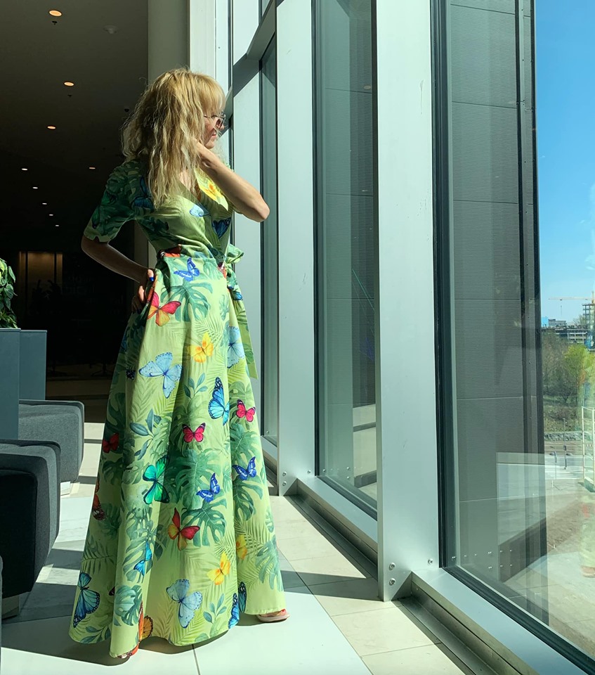 Butterfly garden dress