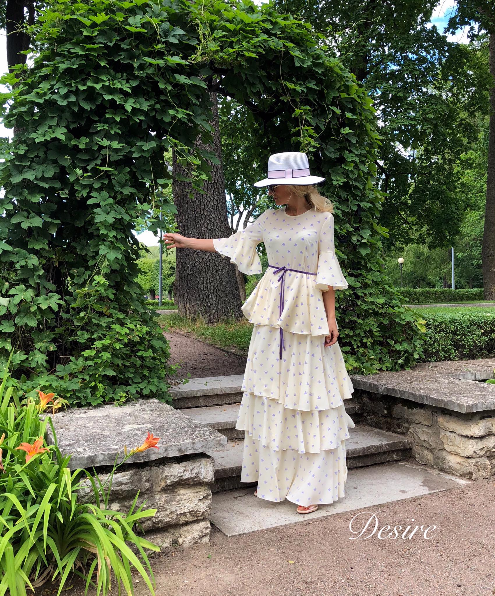 Beige long dress