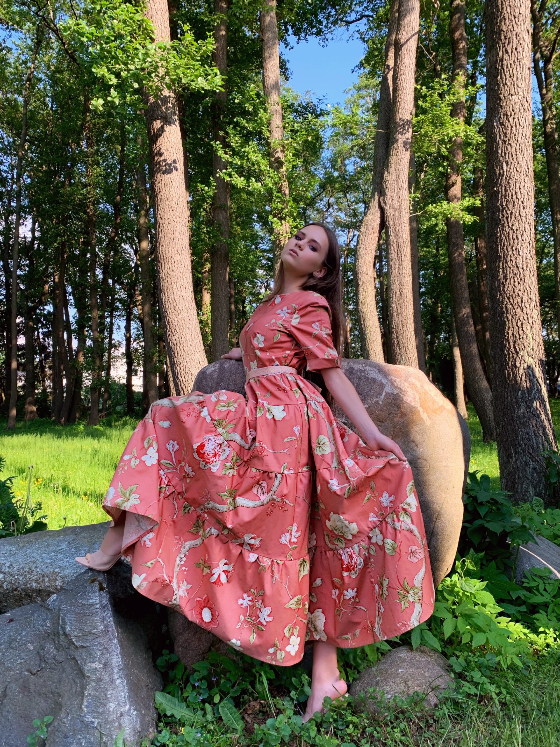 Terracotta Rose color dress